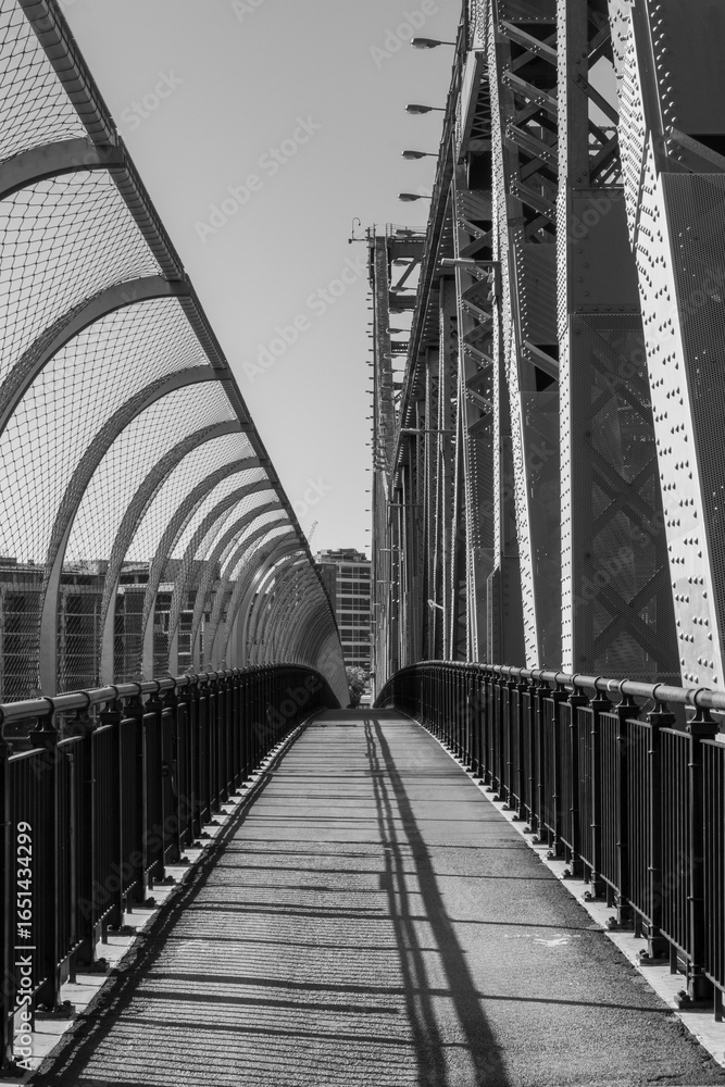 Obraz premium Brisbane Story Bridge in black and white