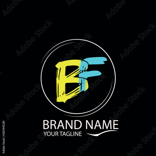 BF MODERN CLASSIC COOL LOGO DESIGN