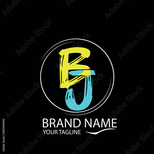 BJ MODERN CLASSIC COOL LOGO DESIGN