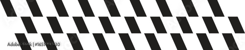 Black diagonal geometric pattern with repeating rhombus shapes isolated on white background. Abstract modern design element for texture, decoration, and graphic projects. Minimal seamless shape layout