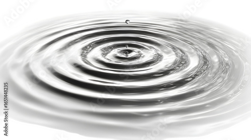 A single drop of water creates expanding ripples across a calm, reflective surface, symbolizing impact and change.
