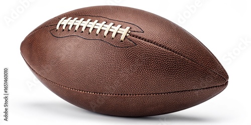 American Football Brown Leather Texture, Close-Up Composition, Sport Concept, American Football Photography American Football, Sports Photography