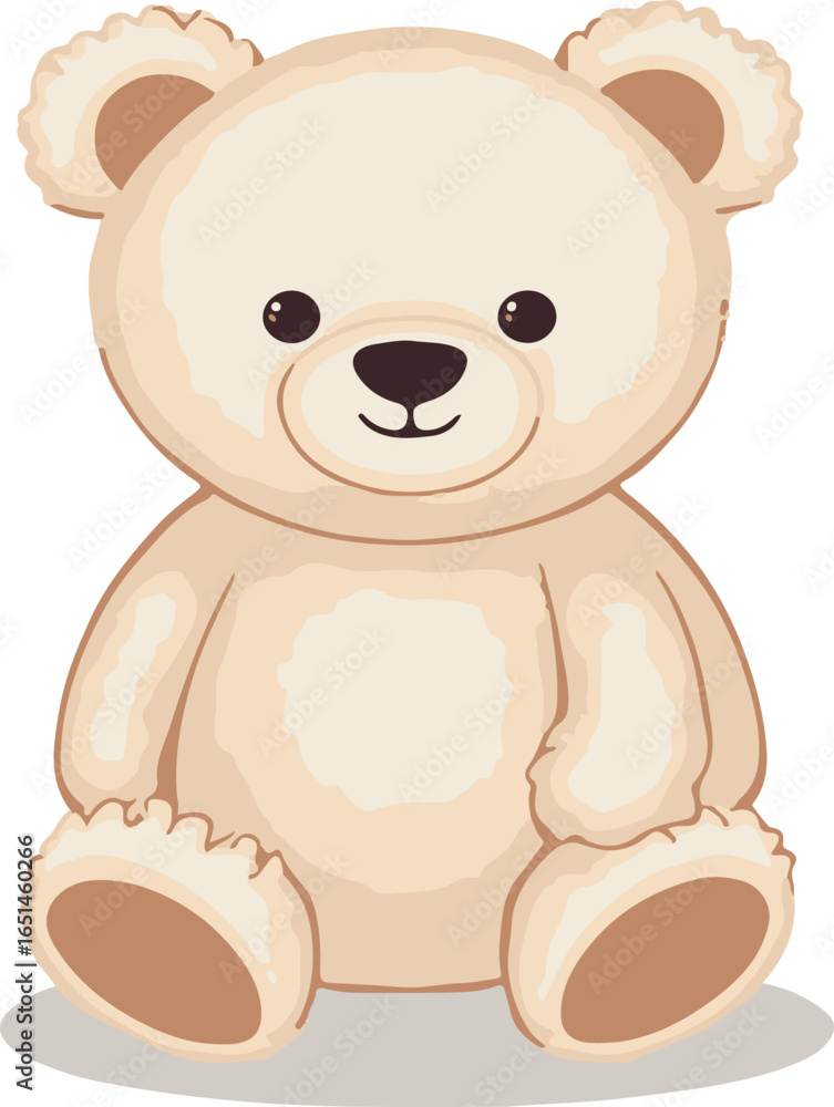 Fototapeta premium Cute Teddy Bear Toy IllustrationSoft Plush Teddy Bear Stuffed AnimalAdorable Teddy Bear Children’s ToyClassic Teddy Bear Plush Toy DesignCuddly Teddy Bear Stuffed Plush Doll