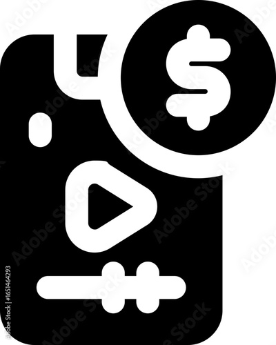 affiliate glyph icon. Strong and solid vector icon for websites, mobile interfaces, presentations, and visual branding. High quality and easy to edit.