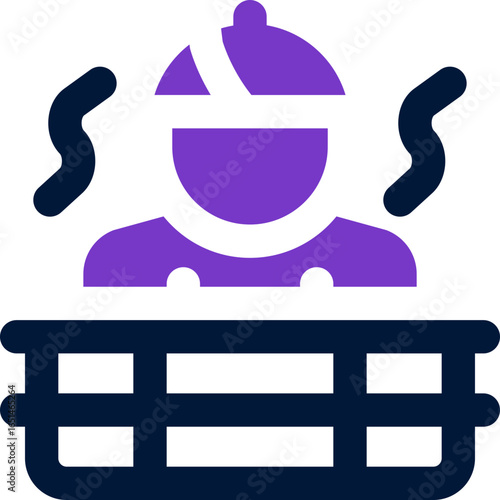 sauna duotone icon. Sleek and modern vector icon for websites, mobile apps, marketing materials, and corporate design. Fully scalable and ready to use.