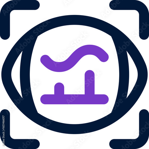 vision duotone icon. Sleek and modern vector icon for websites, mobile apps, marketing materials, and corporate design. Fully scalable and ready to use.