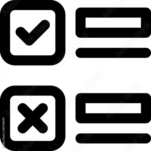 checklist line icon. Clean and minimalist vector icon for websites, mobile apps, presentations, and logos. Fully scalable and customizable for any project.