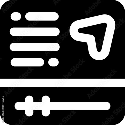 share glyph icon. Strong and solid vector icon for websites, mobile interfaces, presentations, and visual branding. High quality and easy to edit.