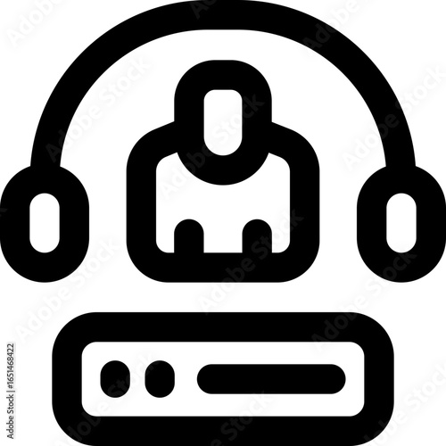 marketer line icon. Clean and minimalist vector icon for websites, mobile apps, presentations, and logos. Fully scalable and customizable for any project.