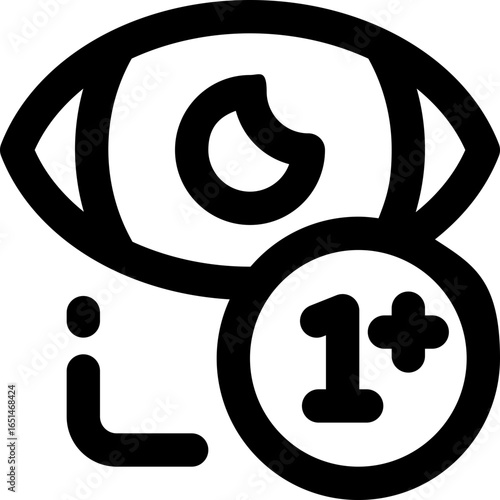 viewers line icon. Clean and minimalist vector icon for websites, mobile apps, presentations, and logos. Fully scalable and customizable for any project.