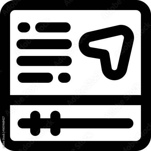 share line icon. Clean and minimalist vector icon for websites, mobile apps, presentations, and logos. Fully scalable and customizable for any project.