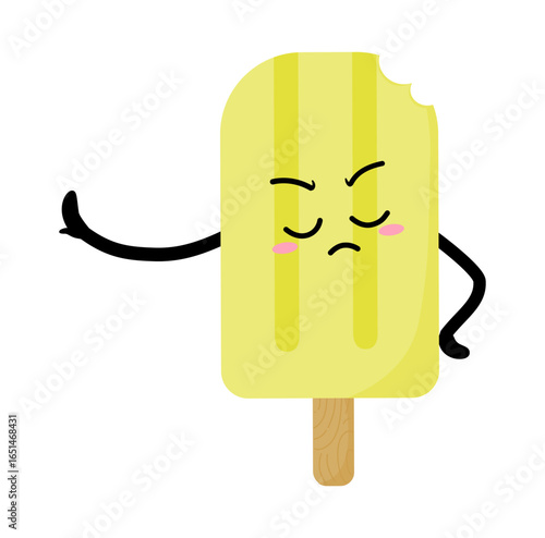 Cute Hand Drawn Popsicle Nope Stop Talking