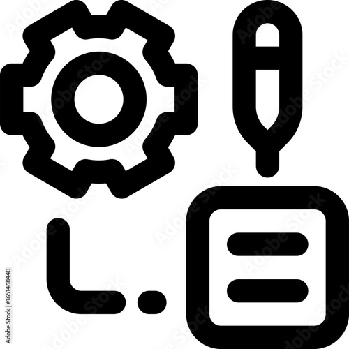 project plan line icon. Clean and minimalist vector icon for websites, mobile apps, presentations, and logos. Fully scalable and customizable for any project.