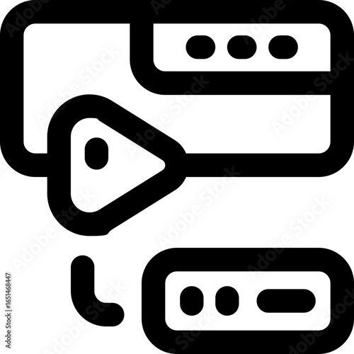 website line icon. Clean and minimalist vector icon for websites, mobile apps, presentations, and logos. Fully scalable and customizable for any project.