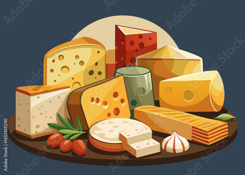 Vector Cheese – Dairy, Snacks, and Culinary Design