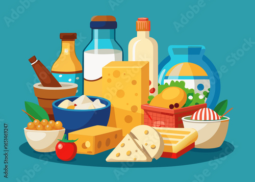 Vector Cheese – Dairy, Snacks, and Culinary Design
