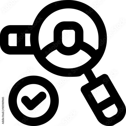 search line icon. Clean and minimalist vector icon for websites, mobile apps, presentations, and logos. Fully scalable and customizable for any project.