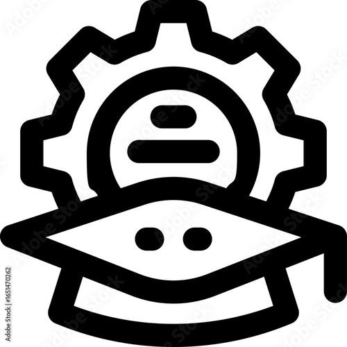 program line icon. Clean and minimalist vector icon for websites, mobile apps, presentations, and logos. Fully scalable and customizable for any project.