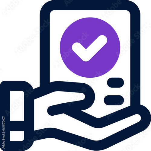 acceptance duotone icon. Sleek and modern vector icon for websites, mobile apps, marketing materials, and corporate design. Fully scalable and ready to use.