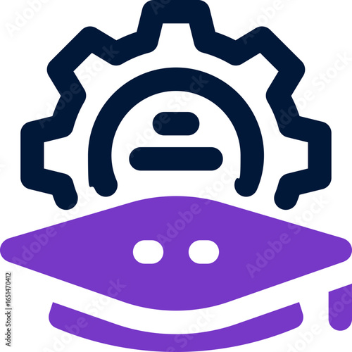 program duotone icon. Sleek and modern vector icon for websites, mobile apps, marketing materials, and corporate design. Fully scalable and ready to use.