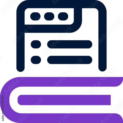 online learning duotone icon. Sleek and modern vector icon for websites, mobile apps, marketing materials, and corporate design. Fully scalable and ready to use.