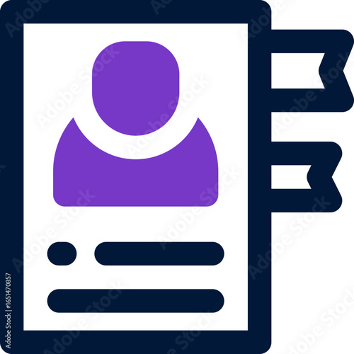 phone book duotone icon. Sleek and modern vector icon for websites, mobile apps, marketing materials, and corporate design. Fully scalable and ready to use.