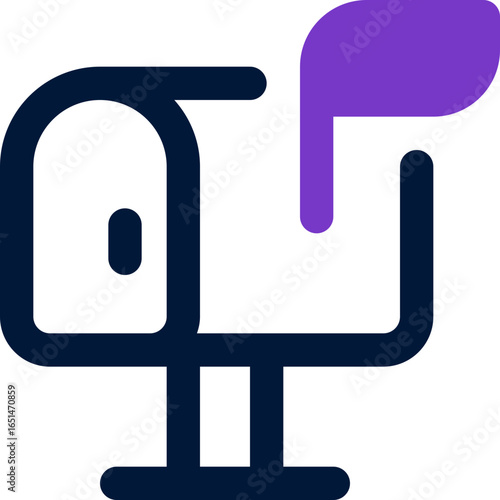 mailbox duotone icon. Sleek and modern vector icon for websites, mobile apps, marketing materials, and corporate design. Fully scalable and ready to use.