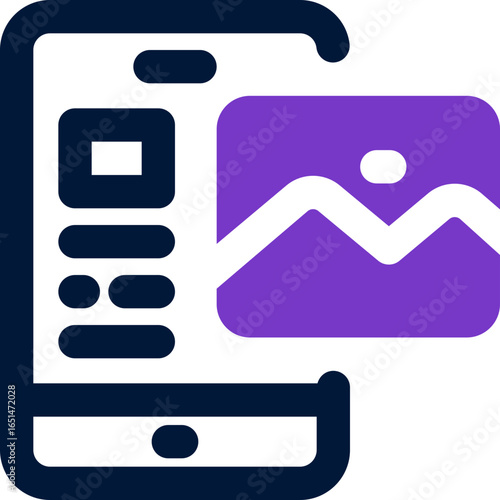 news feed duotone icon. Sleek and modern vector icon for websites, mobile apps, marketing materials, and corporate design. Fully scalable and ready to use.