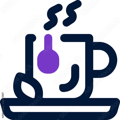 tea duotone icon. Sleek and modern vector icon for websites, mobile apps, marketing materials, and corporate design. Fully scalable and ready to use.