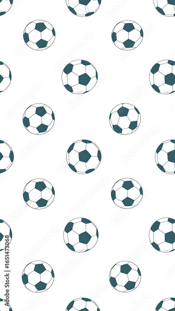 Repeating soccer ball pattern Repeating soccer ball pattern