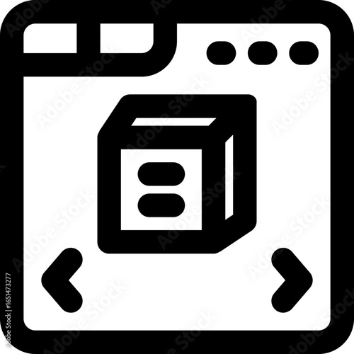 module line icon. Clean and minimalist vector icon for websites, mobile apps, presentations, and logos. Fully scalable and customizable for any project.