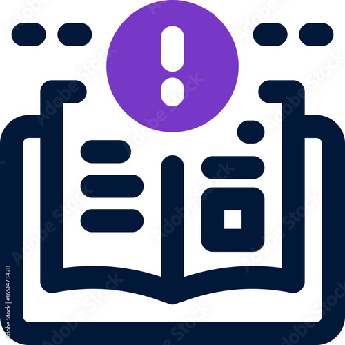 instruction duotone icon. Sleek and modern vector icon for websites, mobile apps, marketing materials, and corporate design. Fully scalable and ready to use.