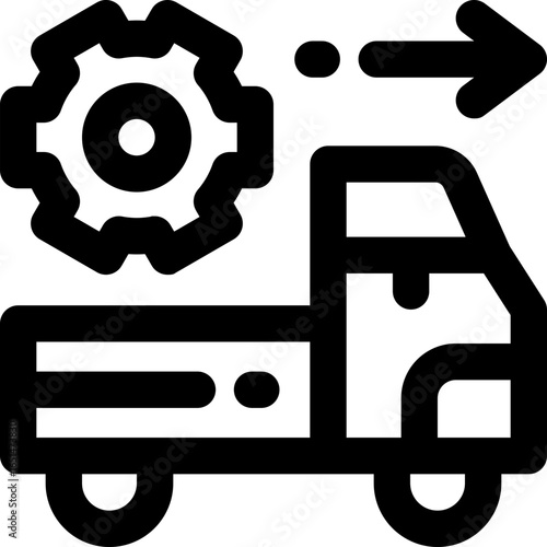 location line icon. Clean and minimalist vector icon for websites, mobile apps, presentations, and logos. Fully scalable and customizable for any project.