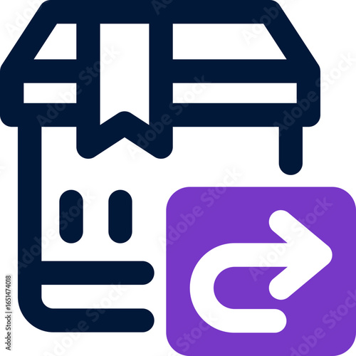 restock duotone icon. Sleek and modern vector icon for websites, mobile apps, marketing materials, and corporate design. Fully scalable and ready to use.