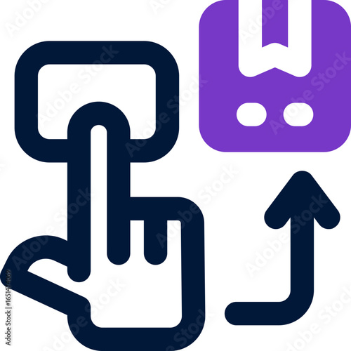 order duotone icon. Sleek and modern vector icon for websites, mobile apps, marketing materials, and corporate design. Fully scalable and ready to use.