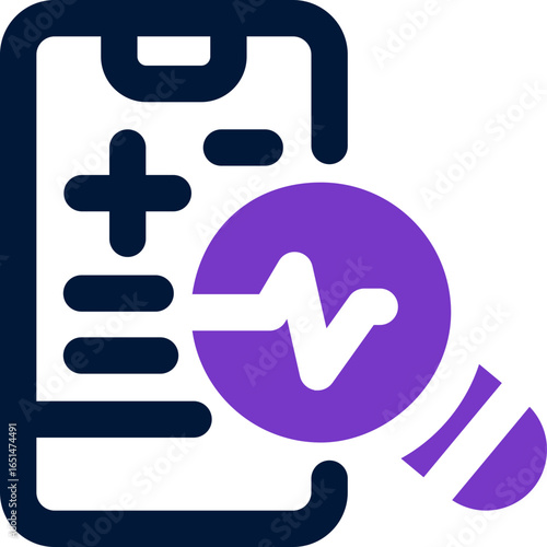 diagnose duotone icon. Sleek and modern vector icon for websites, mobile apps, marketing materials, and corporate design. Fully scalable and ready to use.