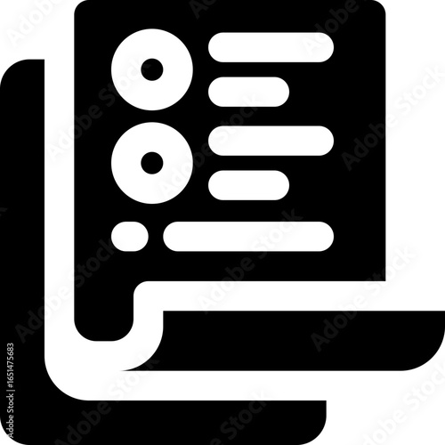 exam glyph icon. Strong and solid vector icon for websites, mobile interfaces, presentations, and visual branding. High quality and easy to edit.