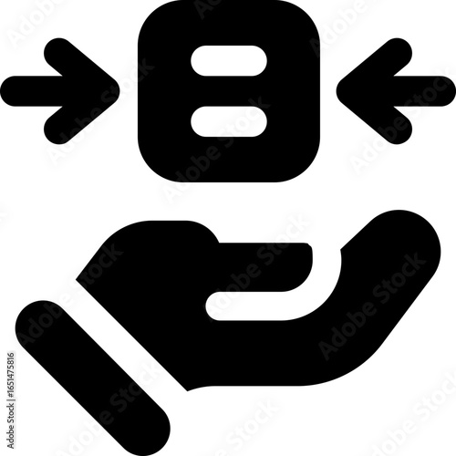 opportunity glyph icon. Strong and solid vector icon for websites, mobile interfaces, presentations, and visual branding. High quality and easy to edit.