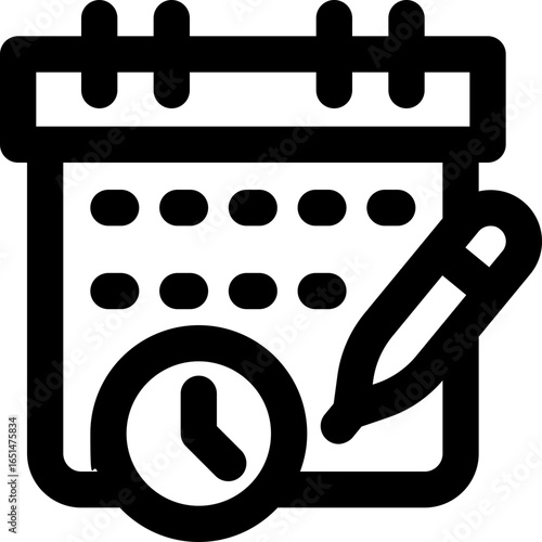 exam management line icon. Clean and minimalist vector icon for websites, mobile apps, presentations, and logos. Fully scalable and customizable for any project.