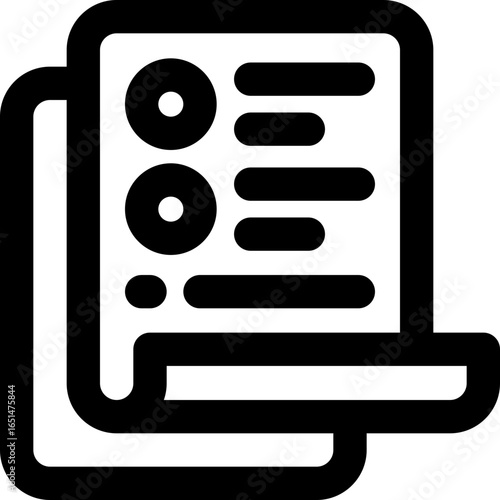 exam line icon. Clean and minimalist vector icon for websites, mobile apps, presentations, and logos. Fully scalable and customizable for any project.