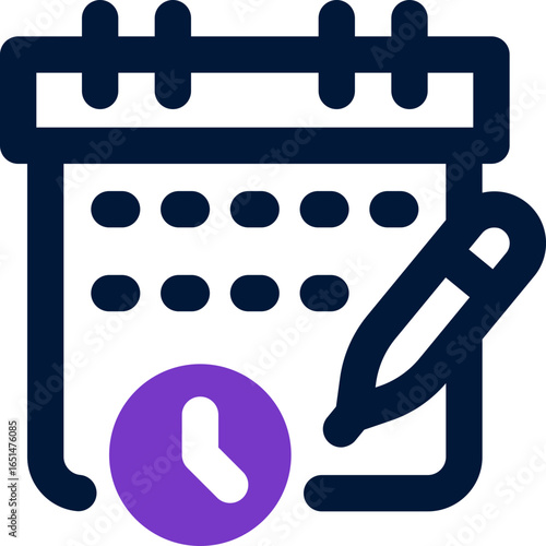 exam management duotone icon. Sleek and modern vector icon for websites, mobile apps, marketing materials, and corporate design. Fully scalable and ready to use.