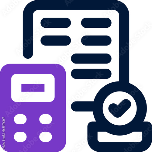 calculation duotone icon. Sleek and modern vector icon for websites, mobile apps, marketing materials, and corporate design. Fully scalable and ready to use.