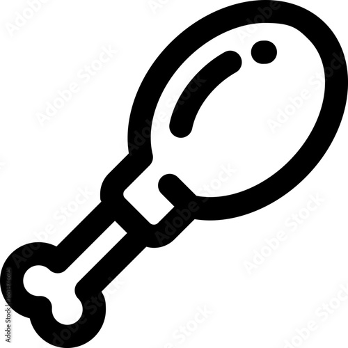 chicken line icon. Clean and minimalist vector icon for websites, mobile apps, presentations, and logos. Fully scalable and customizable for any project.