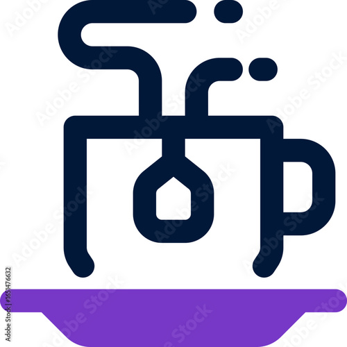 tea duotone icon. Sleek and modern vector icon for websites, mobile apps, marketing materials, and corporate design. Fully scalable and ready to use.