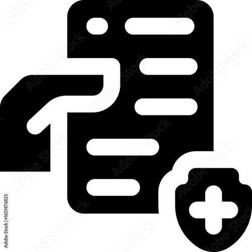 contract glyph icon. Strong and solid vector icon for websites, mobile interfaces, presentations, and visual branding. High quality and easy to edit.