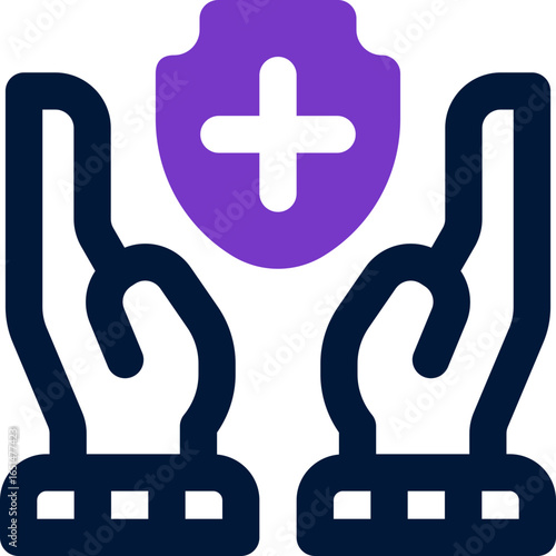 life insurance duotone icon. Sleek and modern vector icon for websites, mobile apps, marketing materials, and corporate design. Fully scalable and ready to use.