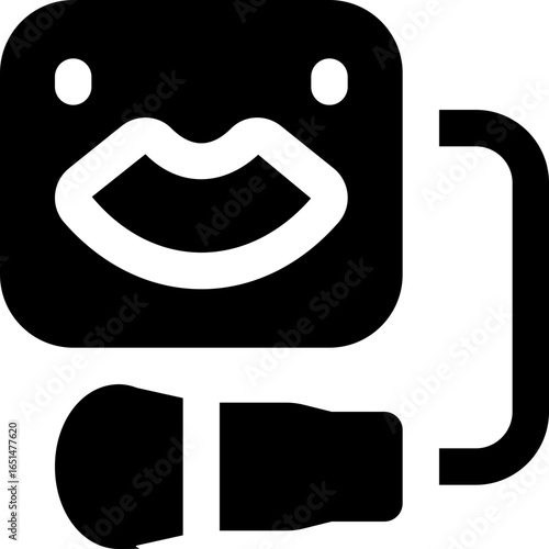 ultrasound glyph icon. Strong and solid vector icon for websites, mobile interfaces, presentations, and visual branding. High quality and easy to edit.