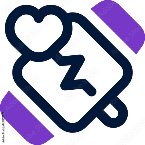 health watch duotone icon. Sleek and modern vector icon for websites, mobile apps, marketing materials, and corporate design. Fully scalable and ready to use.