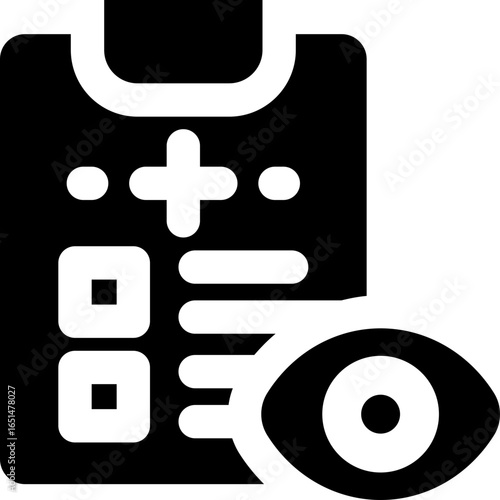 monitoring glyph icon. Strong and solid vector icon for websites, mobile interfaces, presentations, and visual branding. High quality and easy to edit.