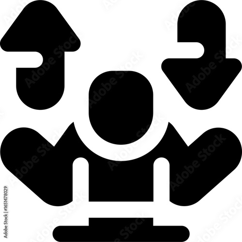 warm up glyph icon. Strong and solid vector icon for websites, mobile interfaces, presentations, and visual branding. High quality and easy to edit.